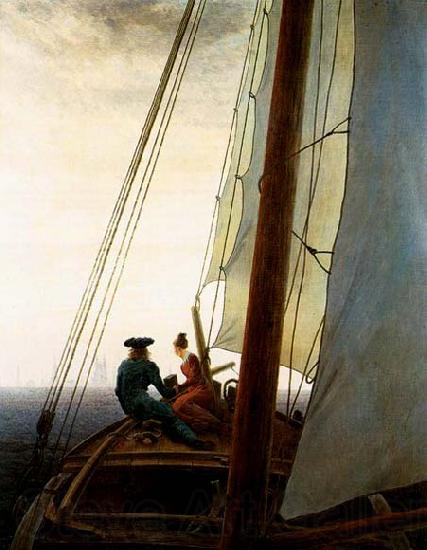 Caspar David Friedrich On the Sailing Boat Spain oil painting art